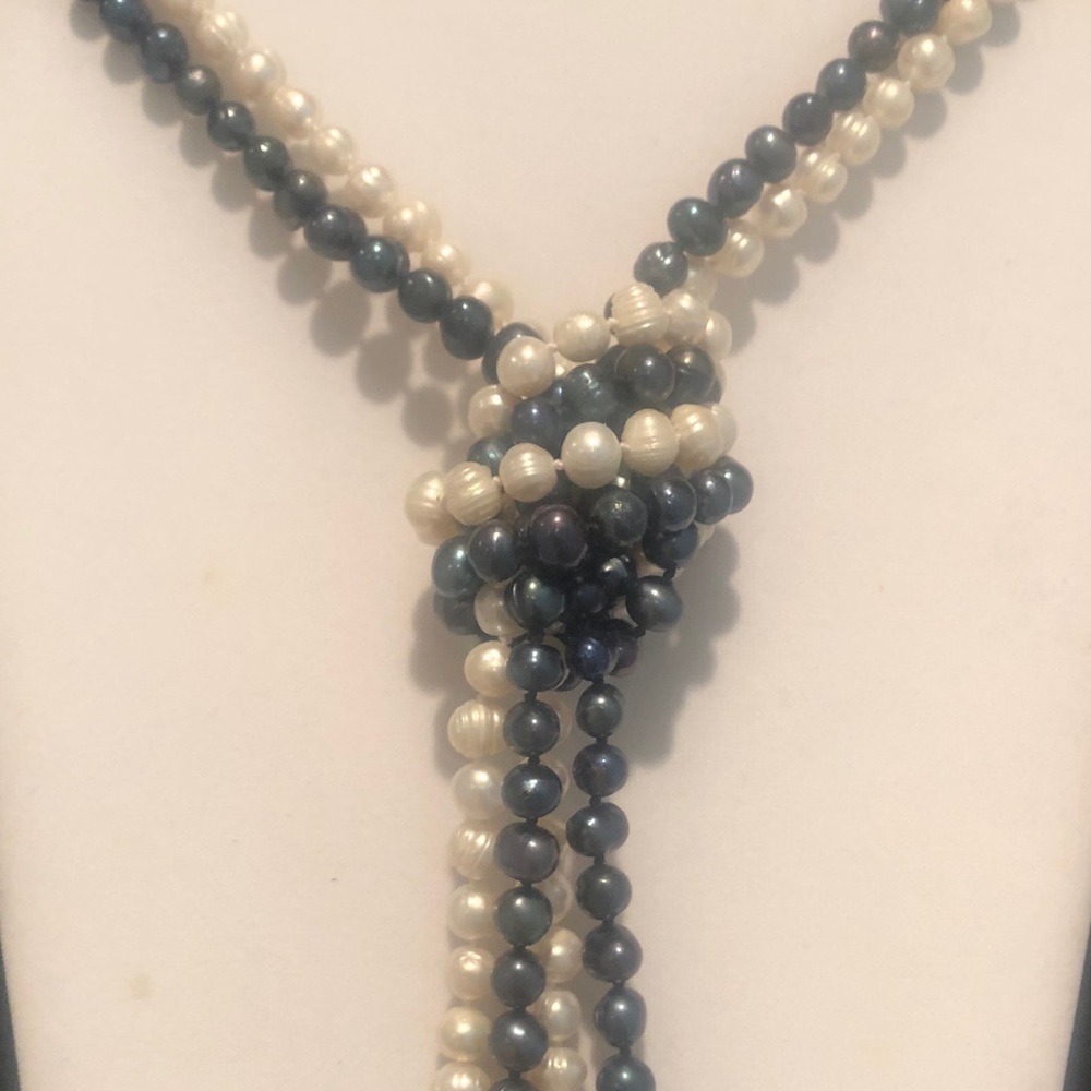 Two 60” Genuine freshwater pearl necklaces